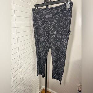 lululemon athletica Black & Gray Subtle Camo Cropped Leggings